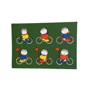 Ansichtkaart Dick Bruna met fietsjes