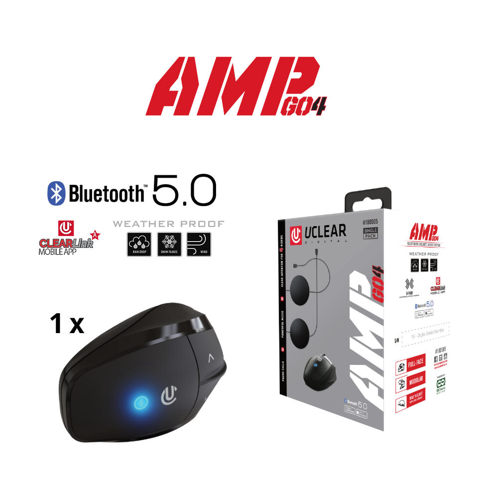 Uclear AMP GO4 bluetooth headset. - Afbeelding 4