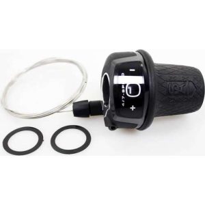 Sturmey Archer Draaiversteller 4V/7V S.A./Sunr Nexus compatible HSJ241 Zwart/Zilver